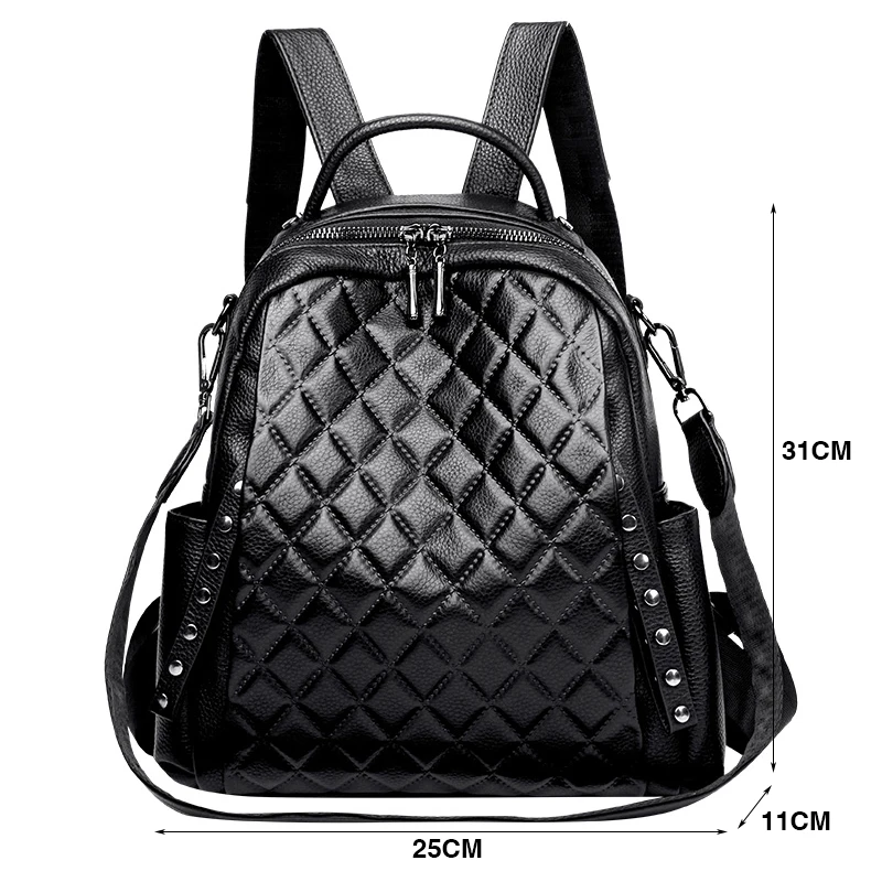 Genuine Leather Rucksack Women - огляд і ціна Luxury Bags Leather
