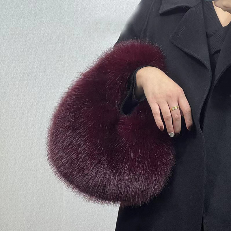 Fashion Soft Plush Half Moon B - огляд і ціна Luxury Bags Tote