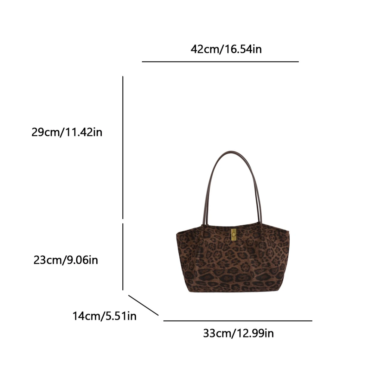 Retro Leopard Print Suede Tote - огляд і ціна Luxury Bags Tote
